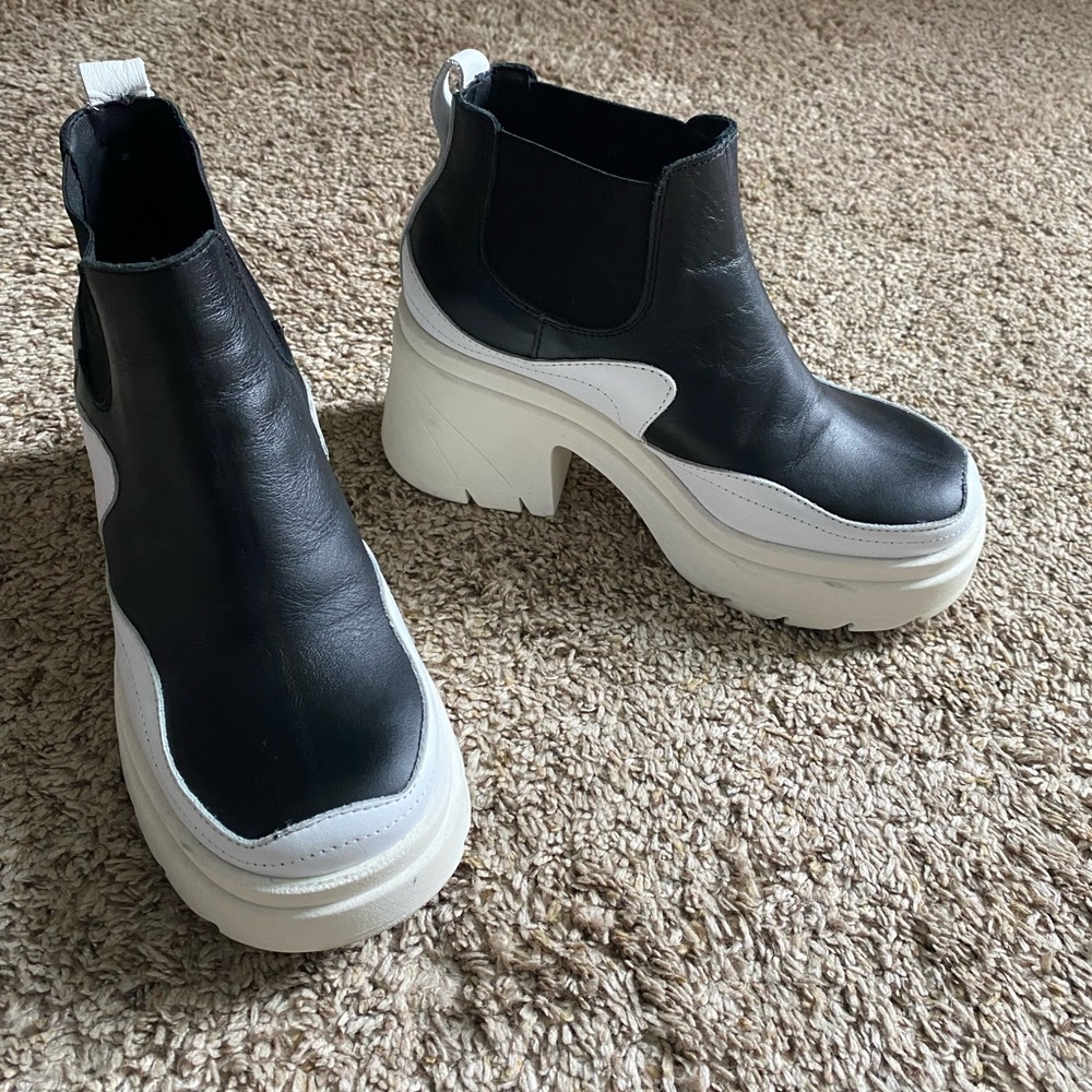 Leather l’intervalle Boots